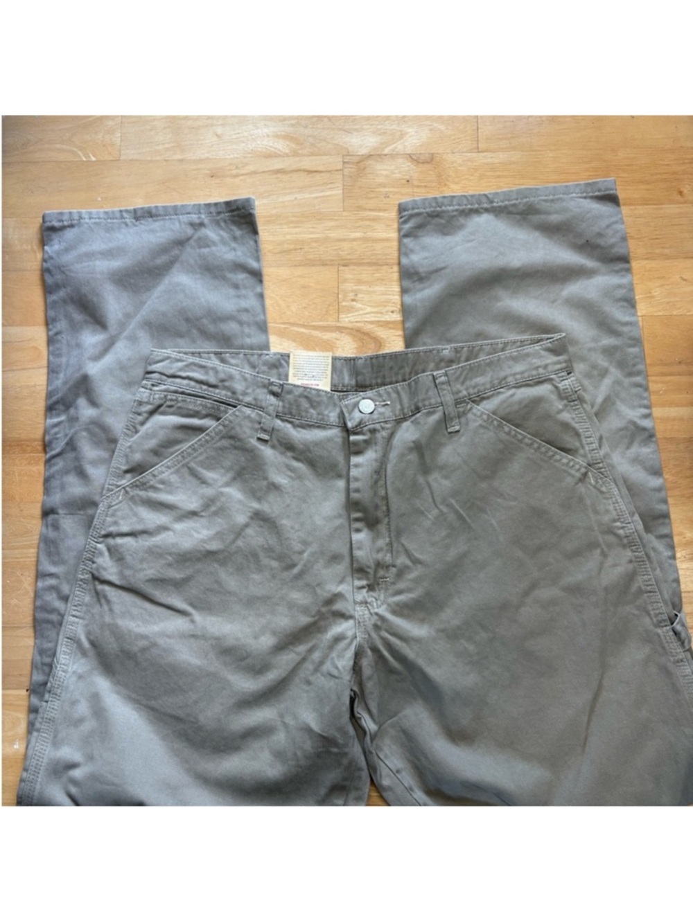 Wrangler Tan Chino Pants - Classic Workwear carpenter 34x34